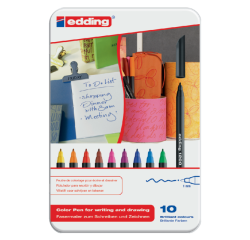 Fineliner edding 1200 Fin assorti boîte 10 pièces