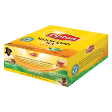 Thé noir Lipton Yellow Label - Boîte de 100 sachets