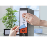 Etiquette dorsale Avery Small 38x192mm adhésive rouge