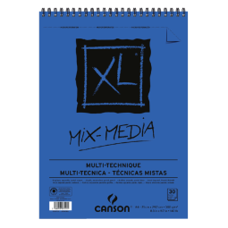 Aquarelblok Canson  XL Mix Media  A4 300gr 30vel spiraal
