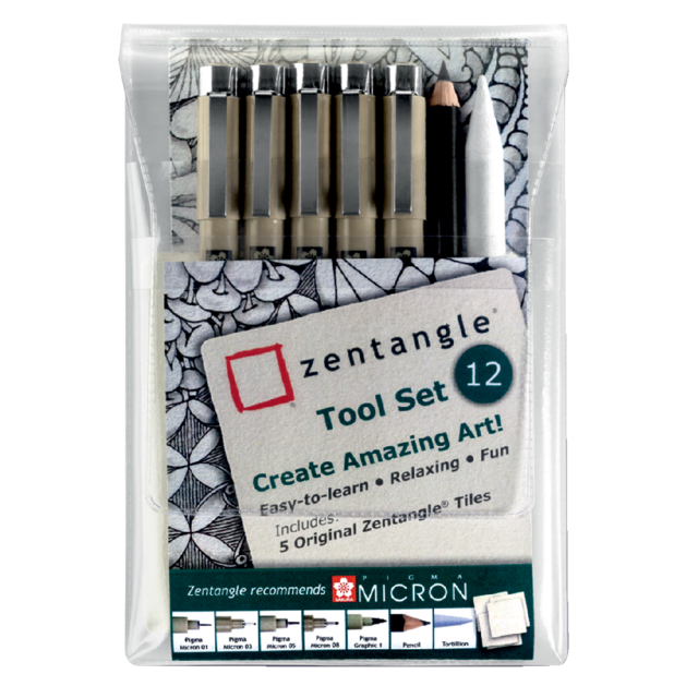 Kit Zentangle de 12 pièces