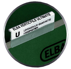 Ruiterstrook tbv Elba Verticfile ruiters 65x16mm wit 10 vel