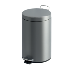 Poubelle à pédale V-part 12L inox mat
