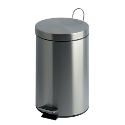 Poubelle à pédale inox ronde 20L