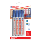 Viltstift edding 3000 rond 1.5-3mm blauw blister à 4 stuks