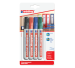 Marqueur edding 3000 ogive 1,5-3mm assorti blister 4 pièces