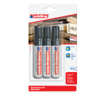 Edding 500 chisel marker 2-7mm black blister pack of 3 pieces