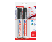 Marqueur edding 800 biseau 4-12mm noir blister 2 pièces