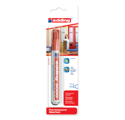 Viltstift edding 3000 rond 1.5-3mm rood blister à 1 stuk