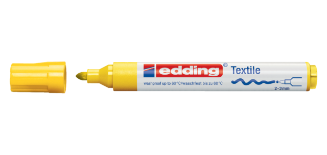 Marqueur Textile edding 4500 ogive 2-3mm jaune