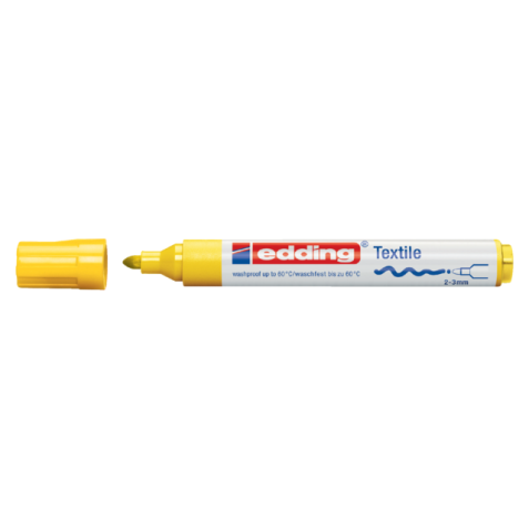 Textielmarker edding 4500 rond 2-3mm geel