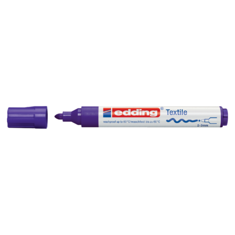 Viltstift edding 4500 textiel rond 2-3mm violet