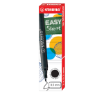 Rollerpenvulling STABILO Easyoriginal  medium zwart doosje à 3 stuks