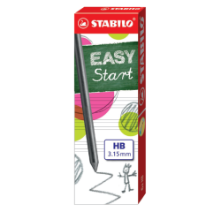 Mines STABILO EASYergo 7890/6 HB 3,15mm boîte 6 pièces