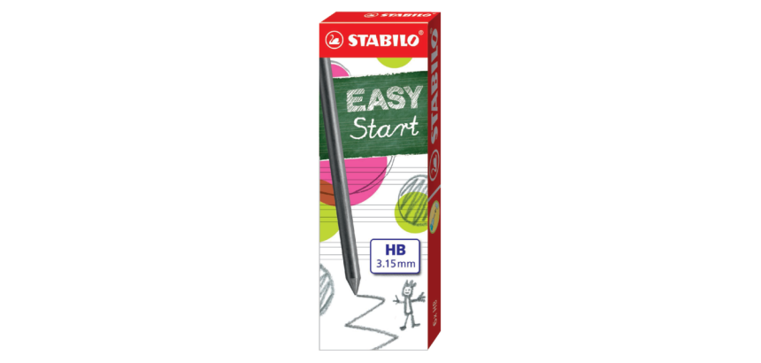 STABILO EASYergo 7890/6 HB 3.15mm leads box of 6 pieces