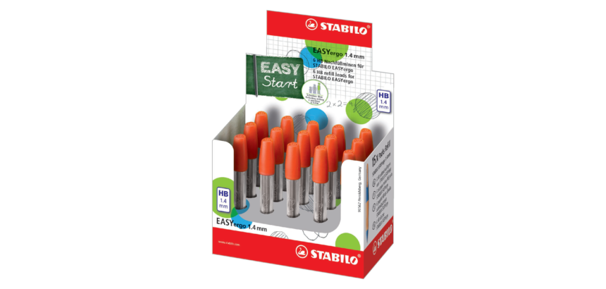 Mine STABILO EASYergo 7880/6 HB 1,4mm tube 6 pièces