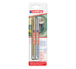 Oil-based edding 780 paint marker 0.8mm gold/silver blister pack of 2 pieces
