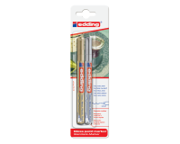 Marqueur peinture edding 780 à base d'huile 0,8mm or/argent blister 2 pièces