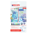 Feutre pinceau edding 4200 Porcelaine couleurs froides étui 6 pièces