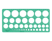 Gabarit de Cercles Linex 39 1-35mm Plots anti-tache vert