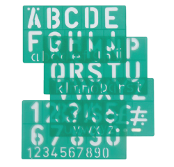 Lettersjabloon Linex hoofletters/letters/cijfers 50mm