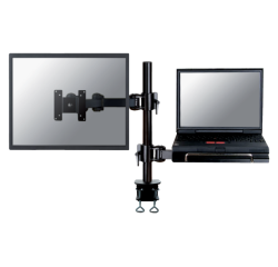 Bras ordinateur portable Neomounts D960 10-27" pince noir