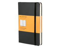 Notitieboek Moleskine pocket 90x140mm lijn hard cover zwart