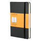 Notitieboek Moleskine pocket 90x140mm lijn hard cover zwart