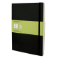 Notitieboek Moleskine XL 190x250mm blanco soft cover zwart