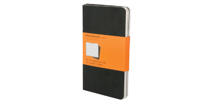 Moleskine lined pocket notebook 90x140mm black