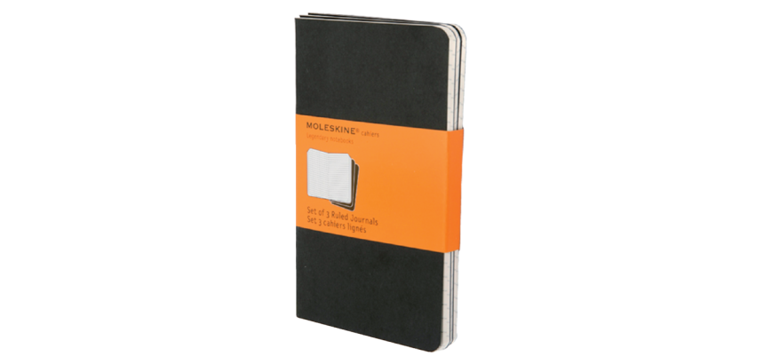 Schrift Moleskine pocket 90x140mm lijn 120 pagina's zwart