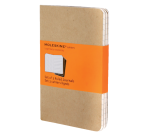Schrift Moleskine 90x140mm lijn 128 pagina's pocket kraft