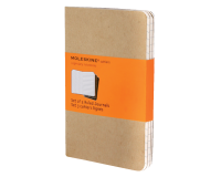 Cahier Moleskine pocket 90x140mm ligné 128 pages kraft