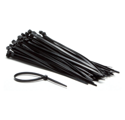Kabelbinders IEZZY nylon 4.8x200mm D 49.5mm zwart 100 stuks