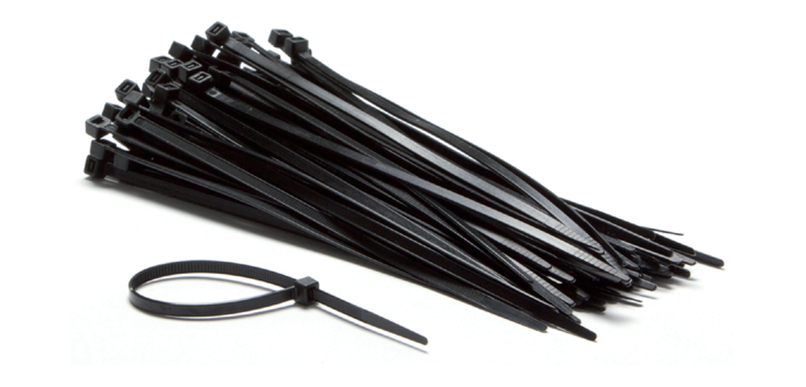Serre-câbles IEZZY nylon 2,5x100mm Ø20,5mm noir 100 pièces