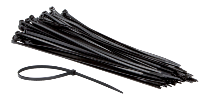 Serre-câbles IEZZY nylon 4,8x300mm Ø81mm noir 100 pièces