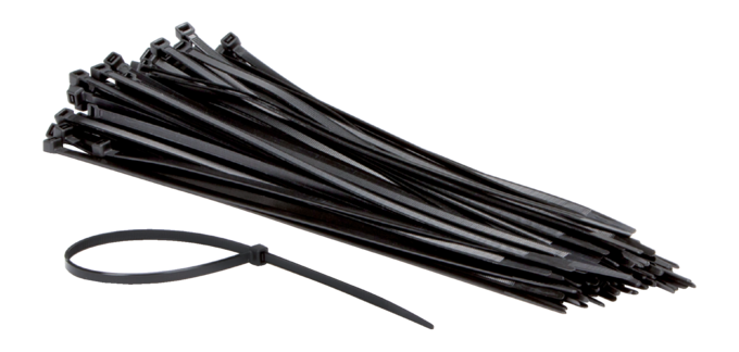 IEZZY cable ties nylon 4.8x300mm Ø81mm black 100 pieces