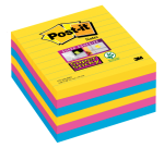 Bloc-mémos Post-it 675 Super Sticky 101x101mm Rio 6 pièces