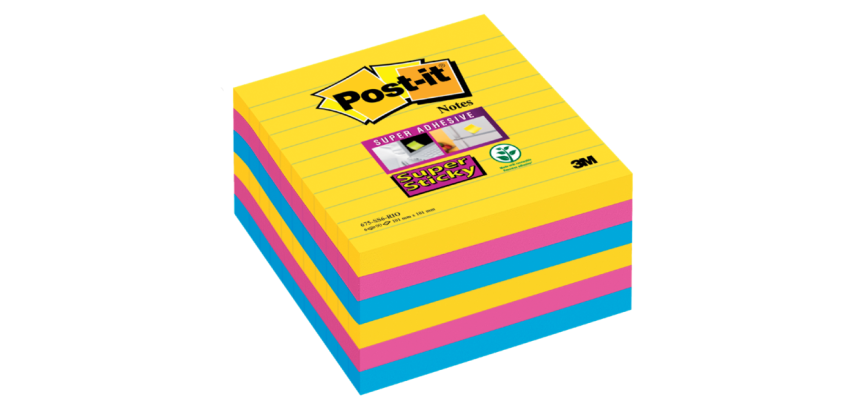 Post-it Super Sticky Notes 675, 101x101mm Rio, 6 Stück