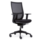 Euroseats Curve office chair with black plastic cross base