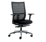 Euroseats Curve Office Chair, black aluminum cross base