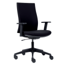 Chaise de bureau Euroseats Cannillo dos noir rembourré
