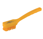 Brosse à vaisselle plastique à tête rectangulaire jaune
