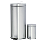 Tret-Abfalleimer V-part 30L matt Edelstahl