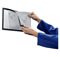 Duraframe Durable 498501 magnétique Plus A4 noir 2 pièces