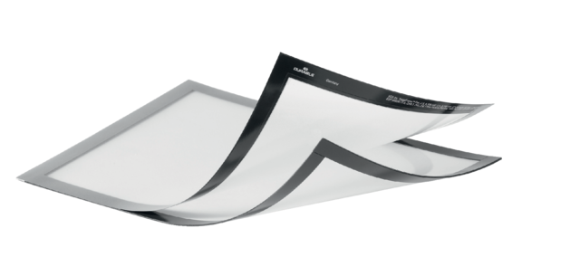 Duraframe Durable 498523 Magnetic Plus A4 Silver Gray 2 Pieces