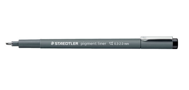 Staedtler Pigment Fineliner 308 0.3-2.0mm black