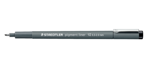 Fineliner Staedtler Pigment 308 0,3-2,0mm schwarz