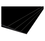 Schaumstoffplatte 70x100cm doppelseitig 5mm schwarz