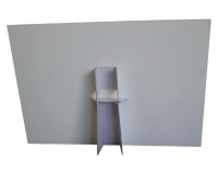 Foamboard steun A3 178X190mm wit